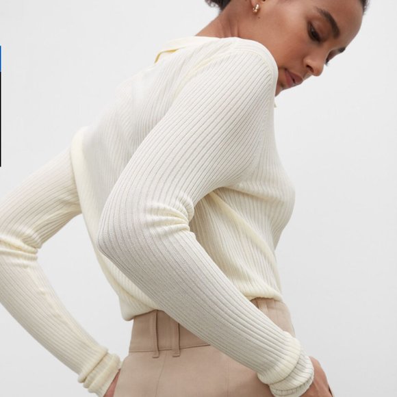 Club Monaco Yellow Knit Top - Picture 3 of 8